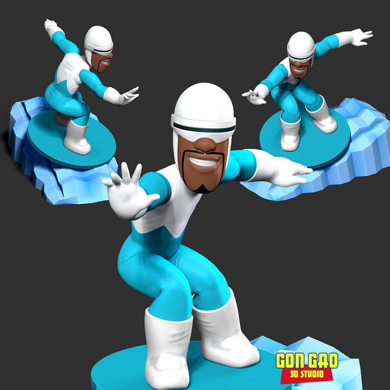 Frozone – 3D打印模型：冰雪奇缘艾莎手办|Frozone – 3D Print Model