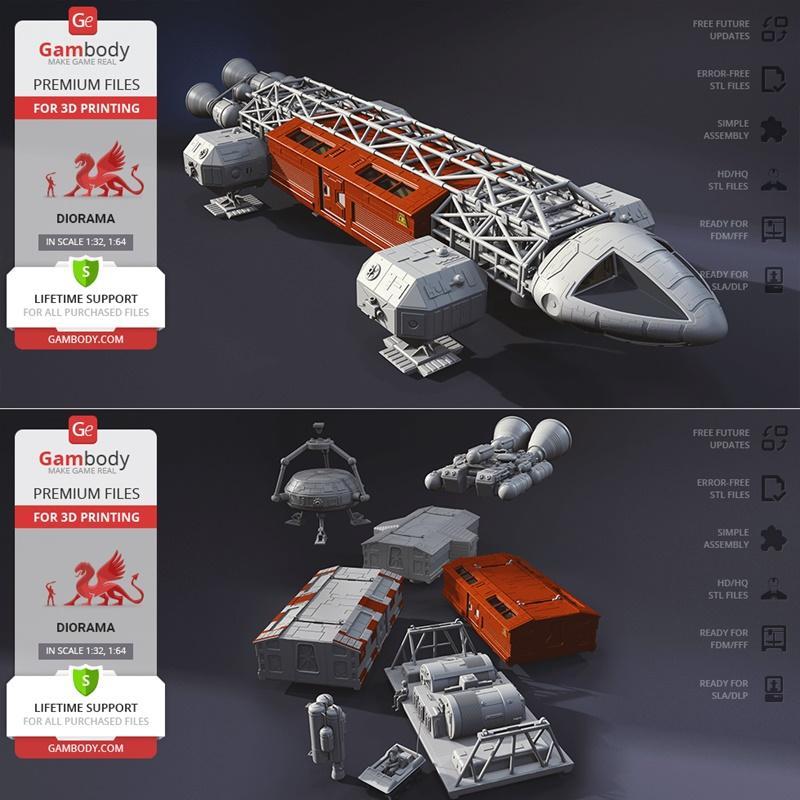Gambody - 金雕运输机 - 3D打印模型|Gambody – Eagle Transporter – 3D Print Model STL