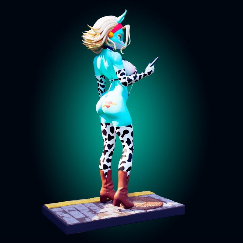 Rhu工作室 伊帕恩少女 3D打印模型|Officer Rhu – Ippan Josei – 3D Print Model STL