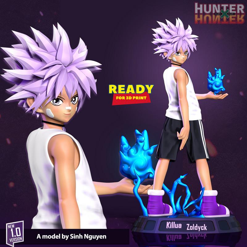 三渲二风格3D打印模型：《杀戮之王》Killua Zoldyck|Killua Zoldyck – 3D Print Model