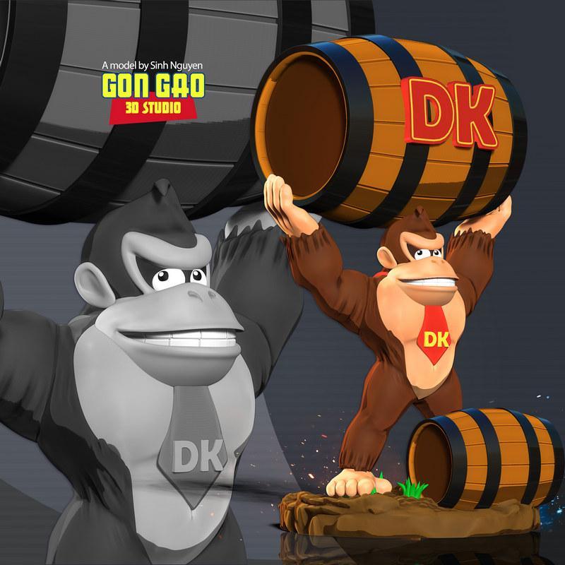 Donkey Kong 3D打印模型|Donkey Kong – 3D Print Model