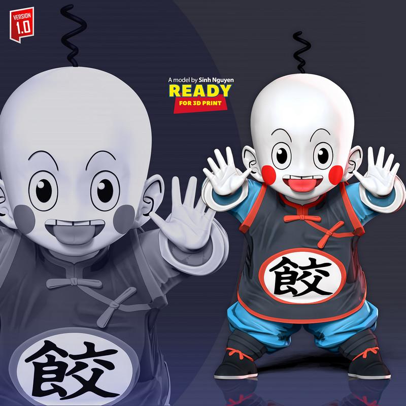 斗罗大陆3D打印模型|Chiaotzu – Dragon Ball Fanart – 3D Print Model