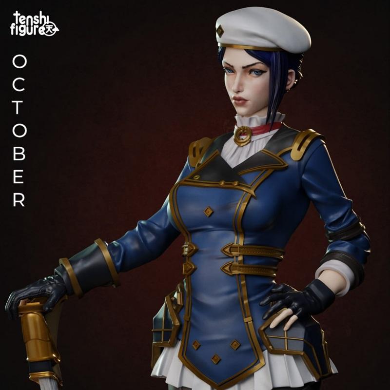 弧光：凯特琳 3D打印模型|Caitlyn – Arcane – 3D Print Model STL