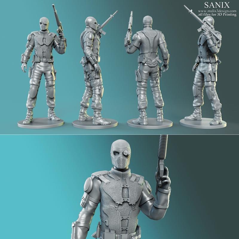 Sanix - 死射 - 3D打印模型|Sanix – Deadshot – 3D Print Model STL