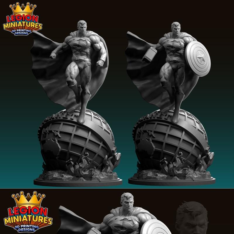超级英雄3D打印模型|Superman – 3D Print Model STL
