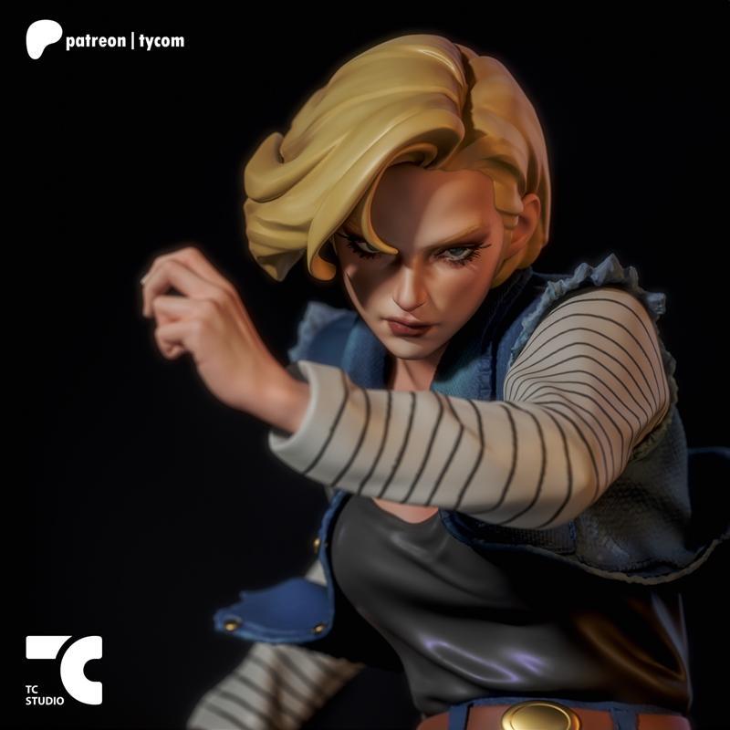 Android 18 3D打印模型|TC Random Collectibles – Android 18 – 3D Print Model STL