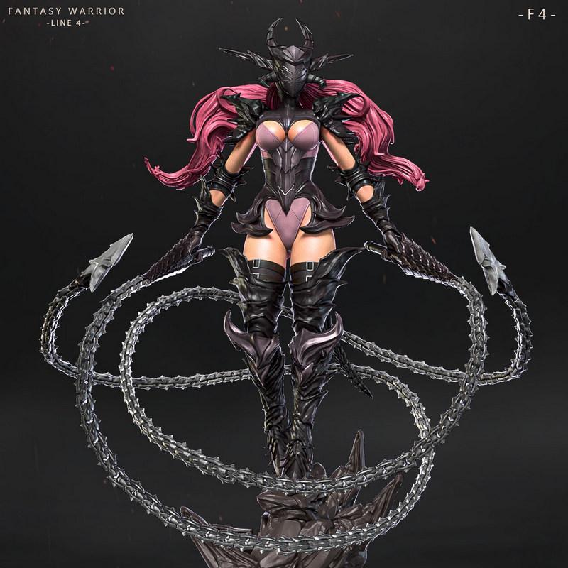 幻想战士 - 第4款 - F.4 - 3D打印模型|Fantasy Warrior – Line 4 – F.4 – 3D Print Model
