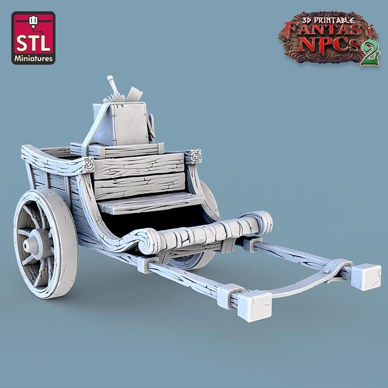 奇幻NPC集2——花艺师3D打印模型|STL Miniatures – Fantasy NPCs 2 – Florist Set – 3D Print Model STL