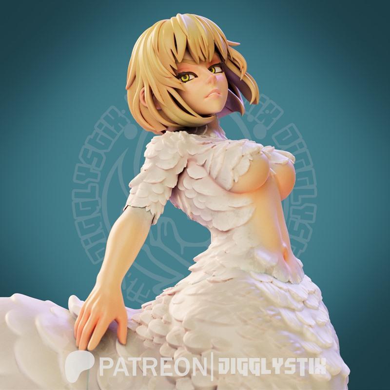 Jigglystix - 拓展版3D打印模型：Falin角色可打印雕塑|Jigglystix – Falin – 3D Print Model STL