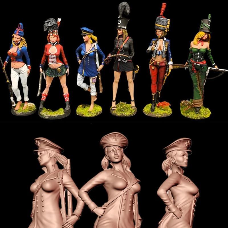 拿破仑主题3D打印模型|Napoleonic Pin Ups – 3D Print Model STL