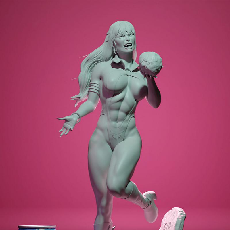 MCM3D - 奥术女郎 - 3D打印模型|MCM3D – Vampirella – 3D Print Model