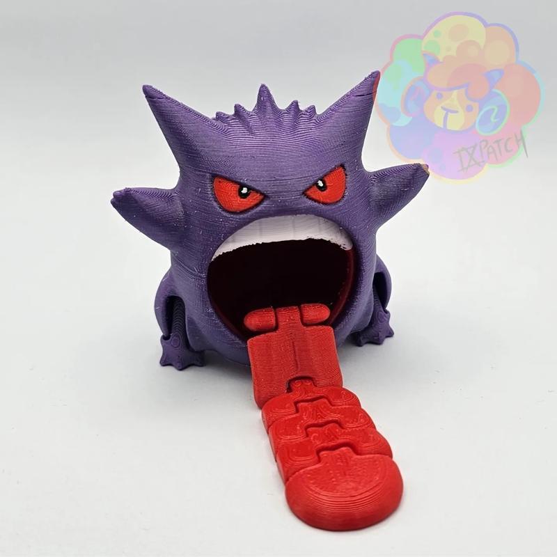 盖欧卡 3D打印模型|Gengar – Flexi – 3D Print Model STL