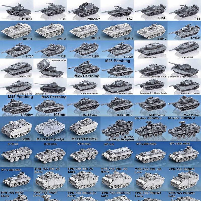 现代坦克与车辆3D打印模型|Modern Tanks and Vehicles – 3D Print Model