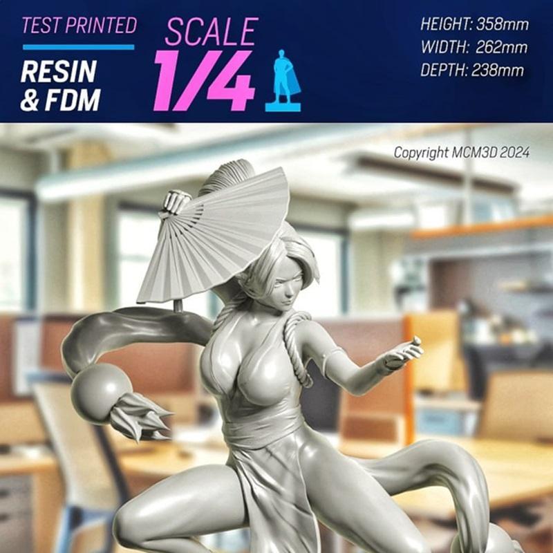 MCM3D - 魔法少女小圆 3D打印模型|MCM3D – Mai Shiranui – 3D Print Model STL