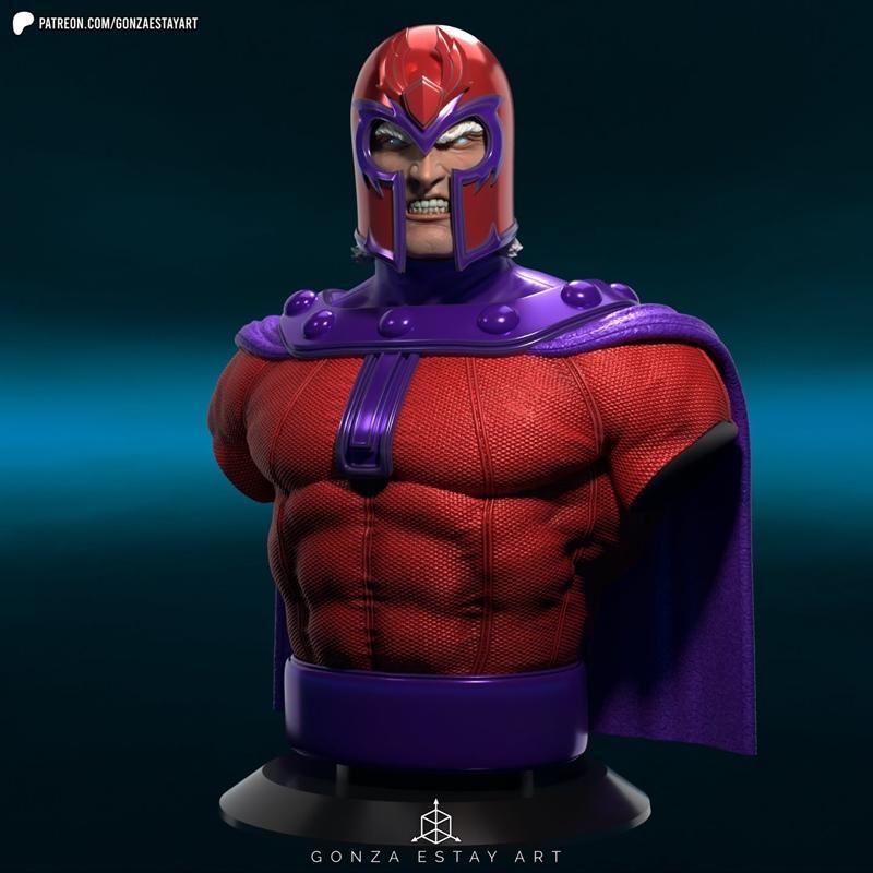 戈萨·埃斯塔伊 电磁战士 3D打印模型|Gonza Estay – Magneto – 3D Print Model STL