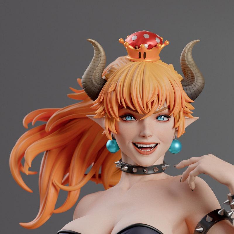 Bowsette 3D打印模型|Bowsette – 3D Print Model
