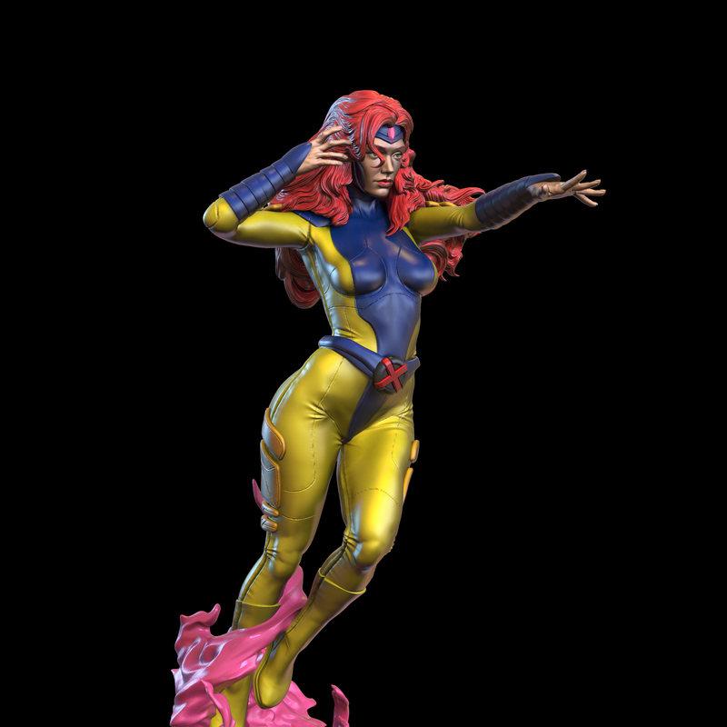 Jean Grey 3D打印模型|Jean Grey Classic – 3D Print Model