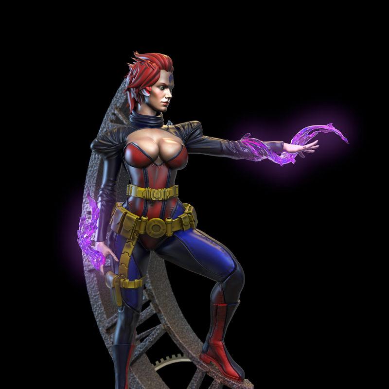 暗黑时代：Jean Grey 3D打印模型|Jean Grey – Age of Apocalypse – 3D Print Model