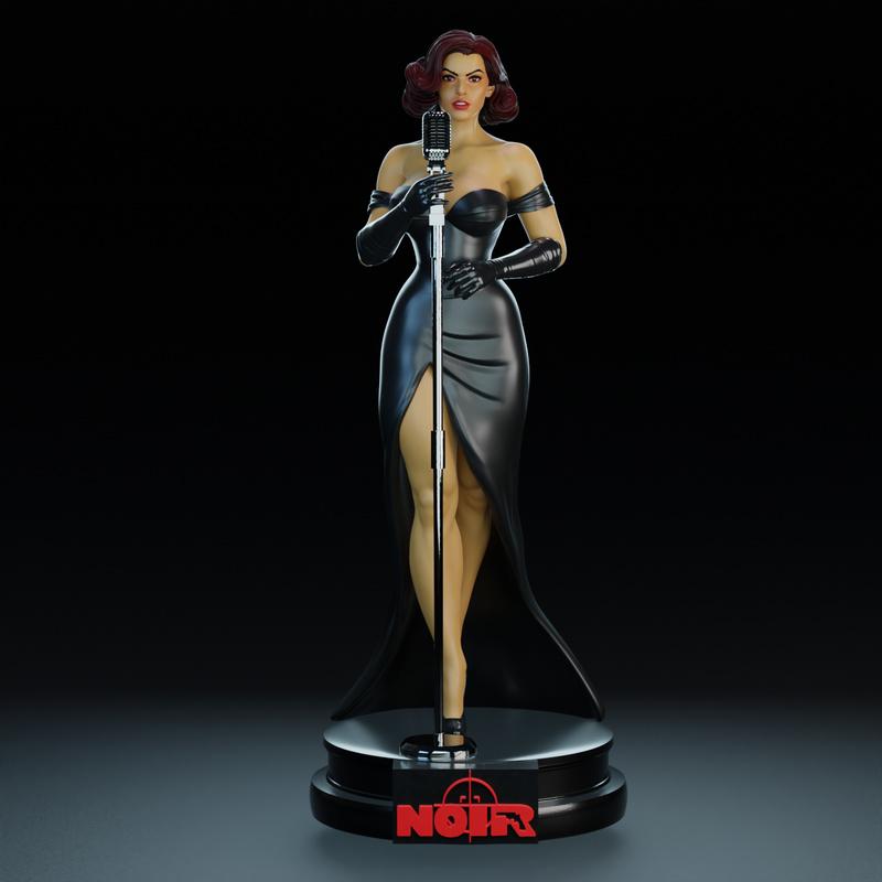黑色喜剧风动漫3D打印模型|Noir Burlesque Comic – 3D Print Model