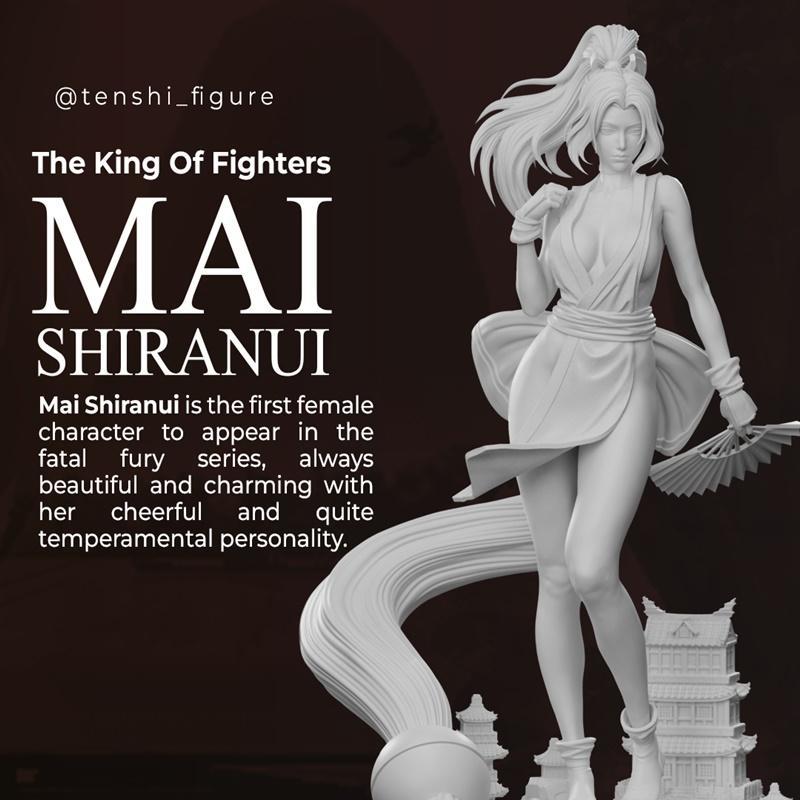 Mai Shiranui 3D打印模型|Tenshi Figures – Mai Shiranui – 3D Print Model STL