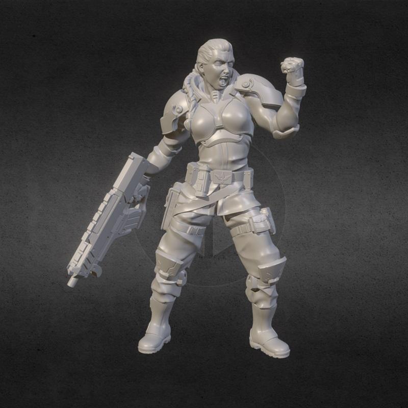 Sayx官方-3D打印模型-机甲战士|Sayx Officer – 3D Print Model STL
