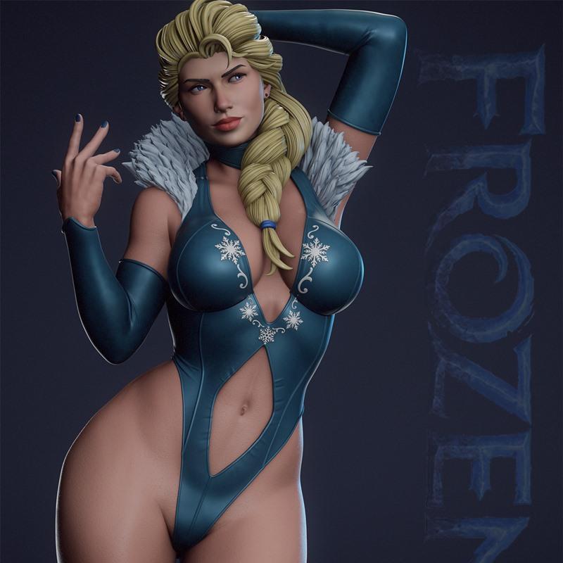 Shadaloo Studios - 伊莉莎白 - 3D打印模型|Shadaloo Studios – Elsa – 3D Print Model STL