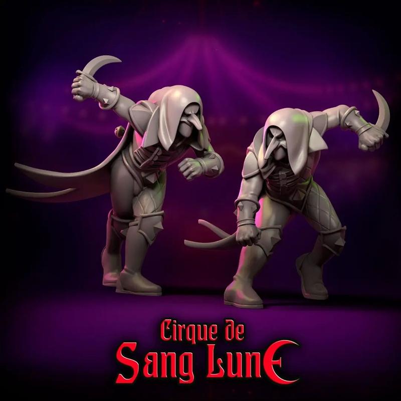 Punga迷你模型——血月之环 2024年10月 3D打印版|Punga Miniatures – Cirque de Sang Lune Part 1 October 2024 – 3D Print Model STL