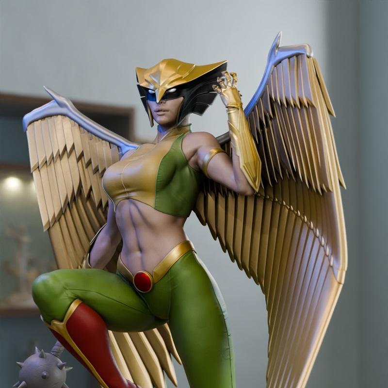 鹰女 - 3D打印模型 STL|Hawk girl – 3D Print Model STL