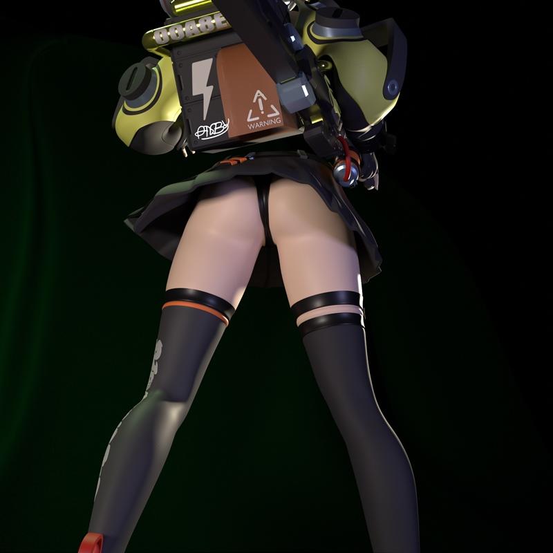 Anby Demara 3D打印模型：动漫角色可打印雕塑 STL文件|Funservice – Anby Demara – 3D Print Model STL