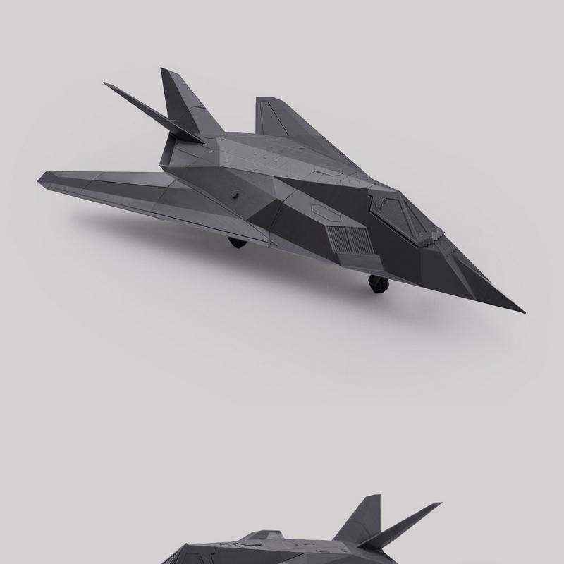 F-117夜鹰 3D打印模型|Fab365 – F-117 Night Hawk – 3D Print Model