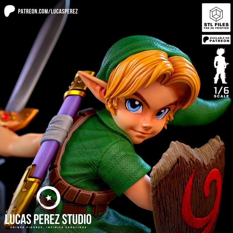 卢卡斯佩雷斯工作室 - 3D打印模型 - 可打印角色雕塑|Lucas Perez Studio – Link – 3D Print Model STL