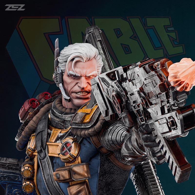 ZEZ工作室 - 电缆模型 - 3D打印角色雕塑|ZEZ Studios – Cable – 3D Print Model STL