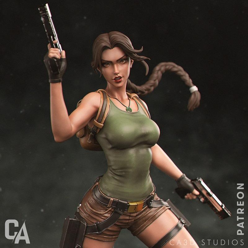 Ca 3d Studios – 英雄联盟 – 萨勒芬妮 3D打印模型|Ca 3d Studios – Lara Croft – 3D Print Model STL