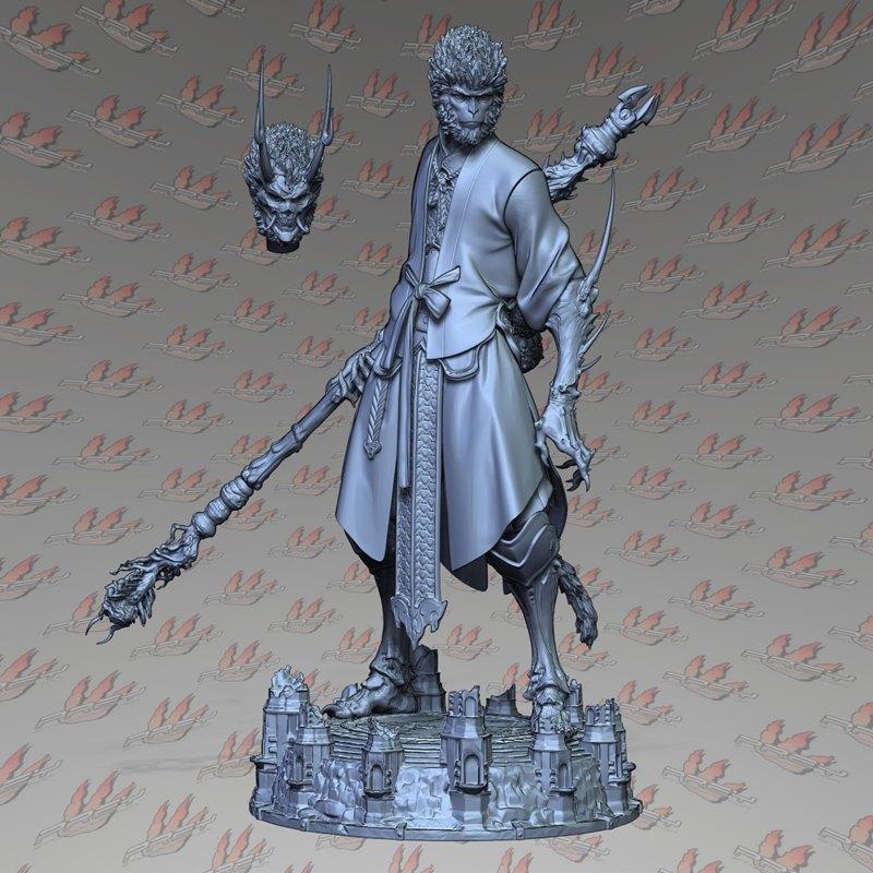 美猴王· Yaksha战甲 3D打印模型|Prey Collection Studio – Sun Wukong – Yaksha armor – 3D Print Model STL