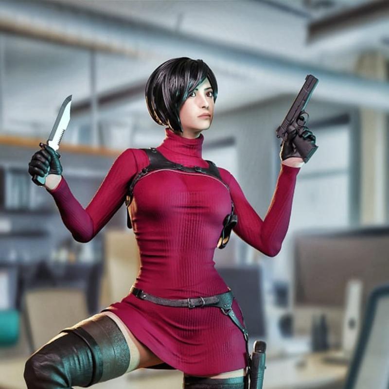 生化危机 Ada Wong 3D打印模型|Ada Wong – Resident Evil – 3D Print Model STL