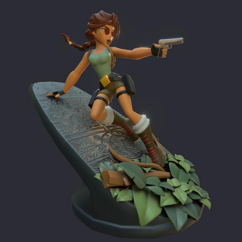 劳拉·克罗夫特—— tomb raider —— 3D打印模型|Lara Croft – Tomb Raider – 3D Print Model