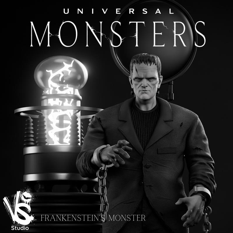 VS工作室 -  Frankenstein怪物与雕像 - 3D打印模型|VSstudio – Frankenstein’s Monster and bust – 3D Print Model STL