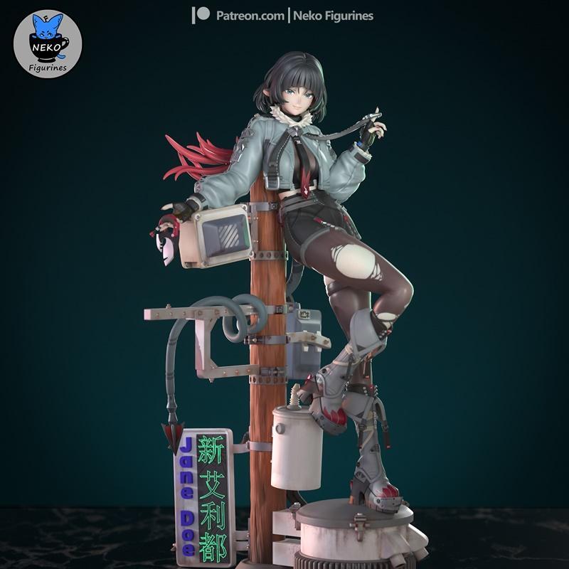 Neko Figurines – Jane Doe – 3D Print Model STL