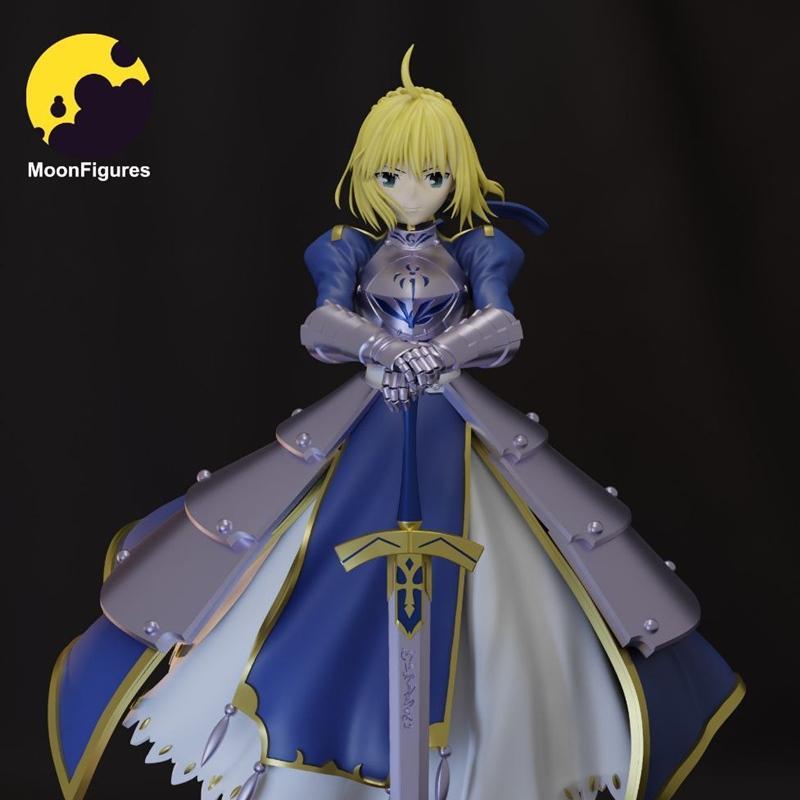 月之图腾 - 刀剑模型 - 3D打印角色|MoonFigures – Saber – 3D Print Model STL