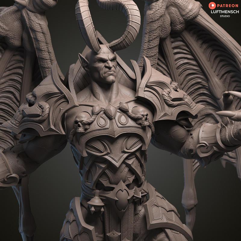 Mal’ganis - 3D打印动漫角色模型|Mal’ganis – 3D Print Model