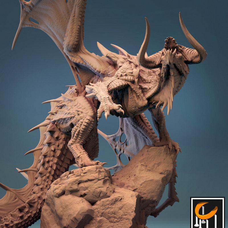 暗龙——3D打印模型|Dark Dragon – 3D Print Model