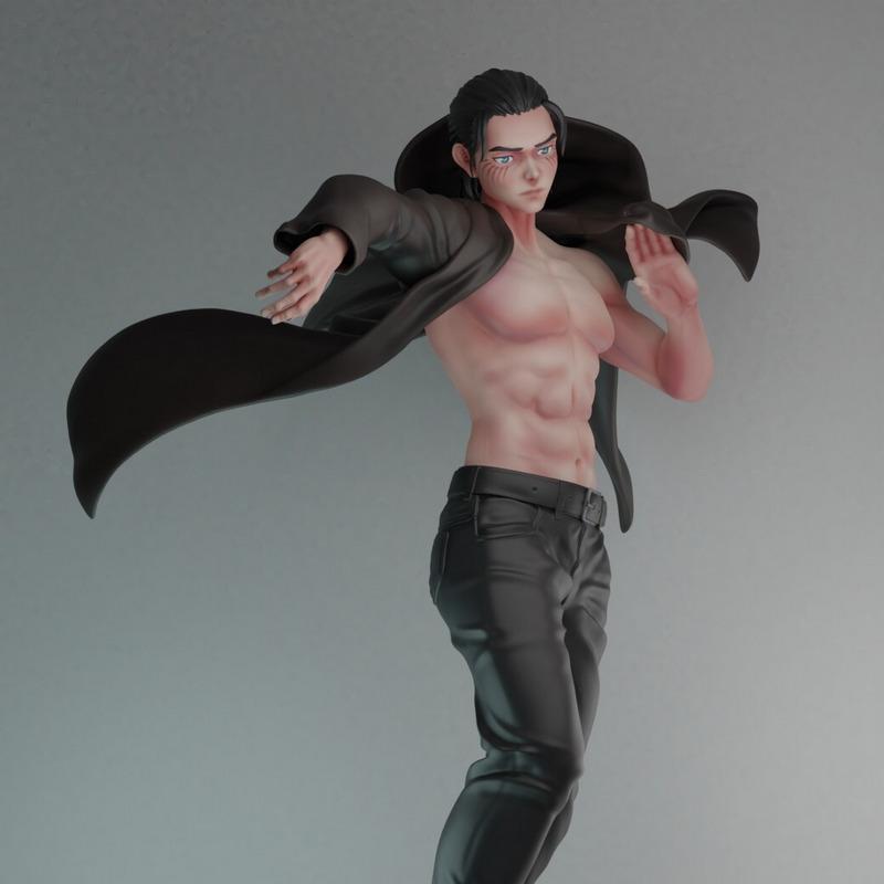 《进击的巨人》艾伦·耶格尔 3D打印模型|Eren Jeager – Attack on Titan – 3D Print Model