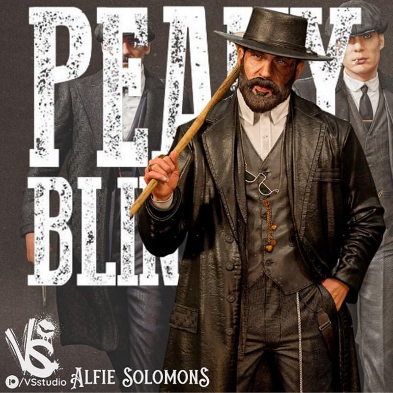 VSstudio – 佩克布莱德雕塑与雕像 – 阿尔菲·索洛mons 3D打印模型|VSstudio – Alfie Solomons from Peaky Blinders Sculpture and Bust – 3D Print Model STL