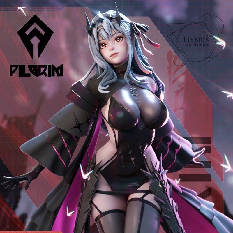 现代ia动漫——尼基女神胜利 3D打印模型|Hybris Studios – Modernia – Nikke Goddess Of Victory – 3D Print Model STL