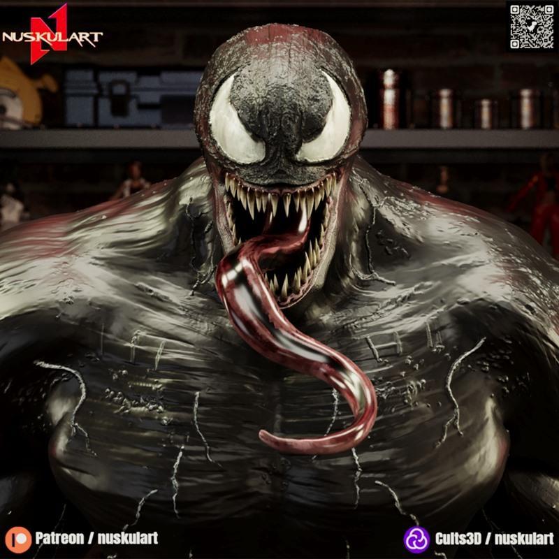 Nuskul艺术作品《Venom》3D打印模型|Nuskul Art – Venom – 3D Print Model STL