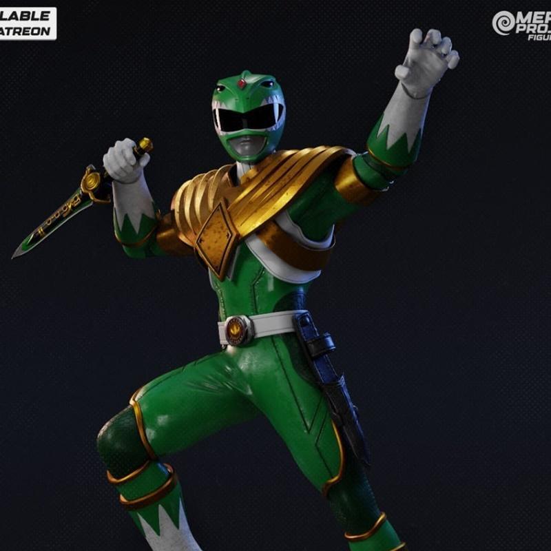 Power Rangers绿 Ranger 3D打印模型|Power Ranger – Green Ranger – 3D Print Model STL