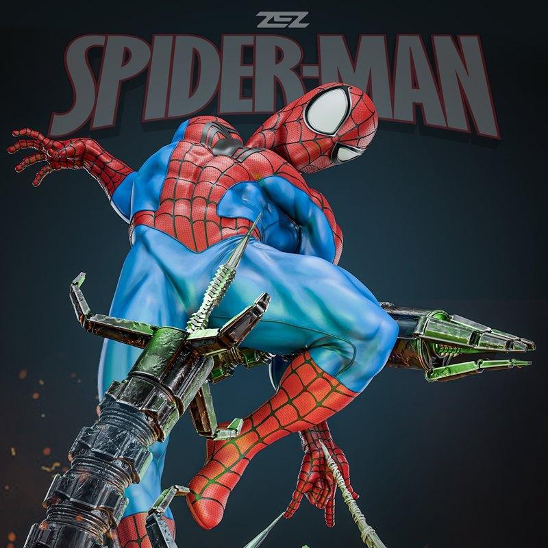 ZEZ工作室蜘蛛侠章鱼侠造型3D打印模型|ZEZ Studios – Spiderman – Doc Octopus base – 3D Print Model STL