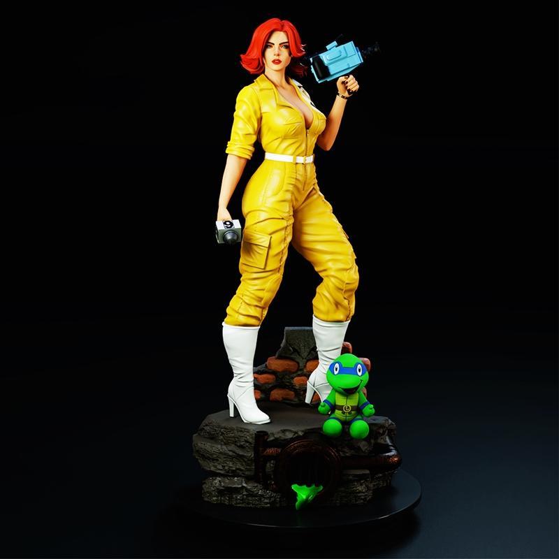 BrunoArt3D - 阿普尔·奥尼尔 - 3D打印模型|BrunoArt3D – April O’Neil – 3D Print Model STL