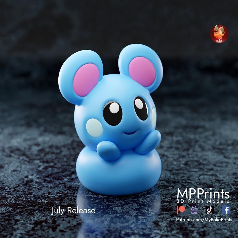 可爱的小玛丽——3D打印模型STL|Cute Maril – 3D Print Model STL