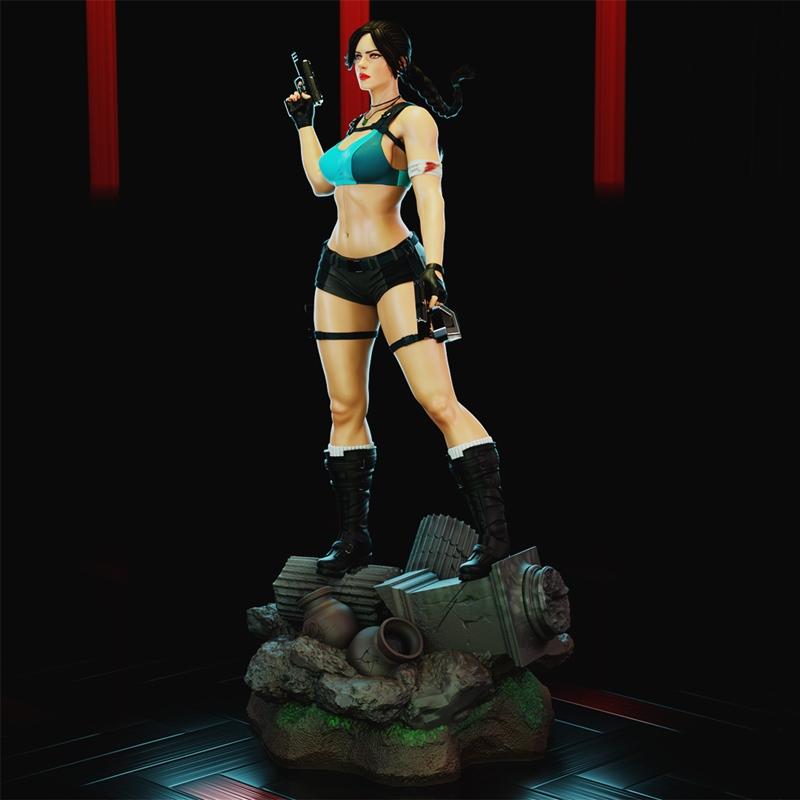 布鲁诺艺术3D打印模型：莱拉·克罗夫特|BrunoArt3D – Lara Croft – 3D Print Model STL